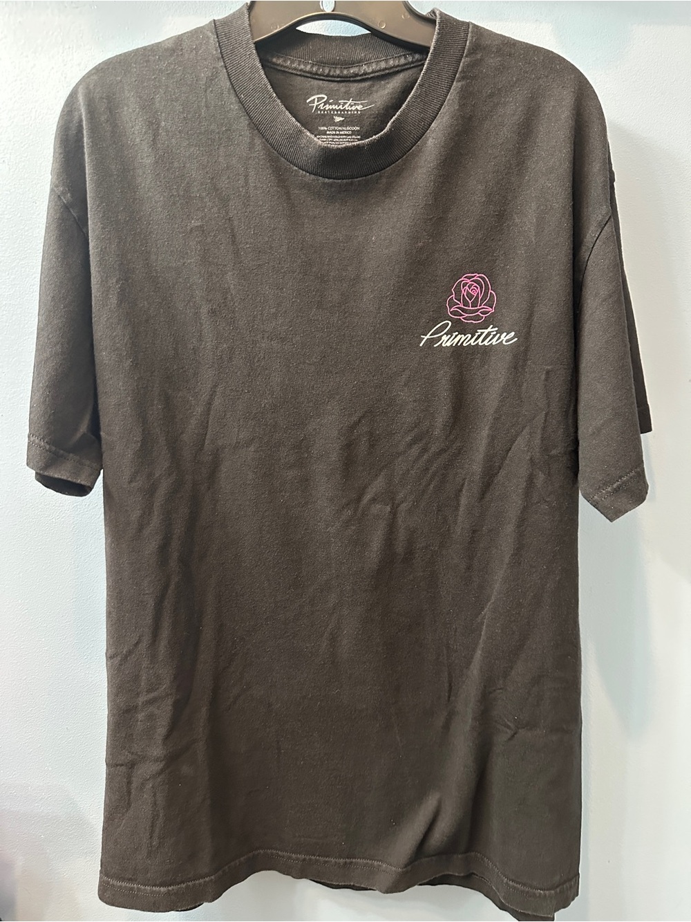 Vintage Black Primitive Skateboarding Heartbreakers Club t-shirt size Large